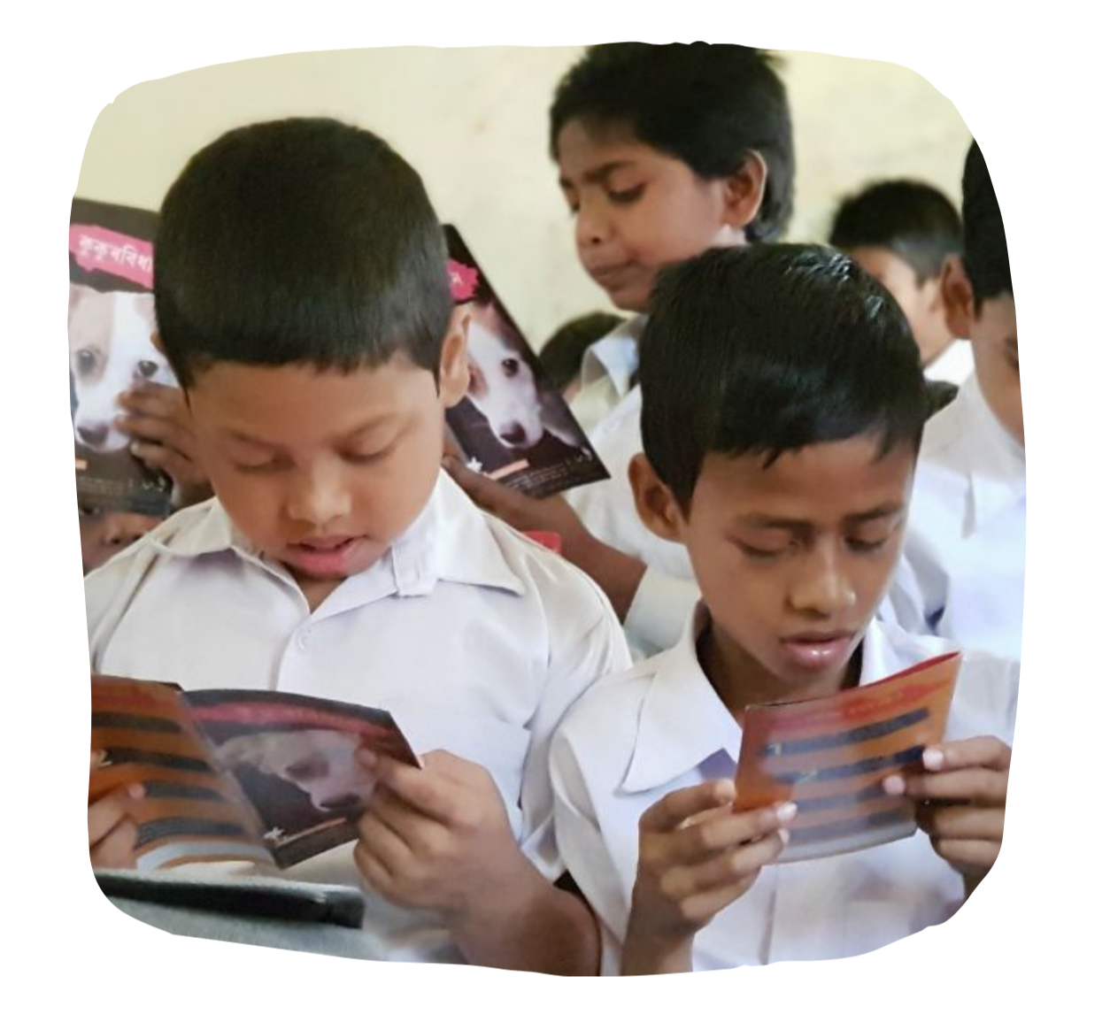 Student with books